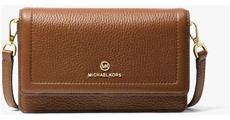 michael kors pebbled leather convertible crossbody bag|Michael Kors pebble leather handbags.